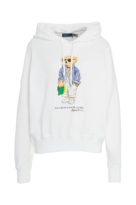 Stilren hoodie med tryck