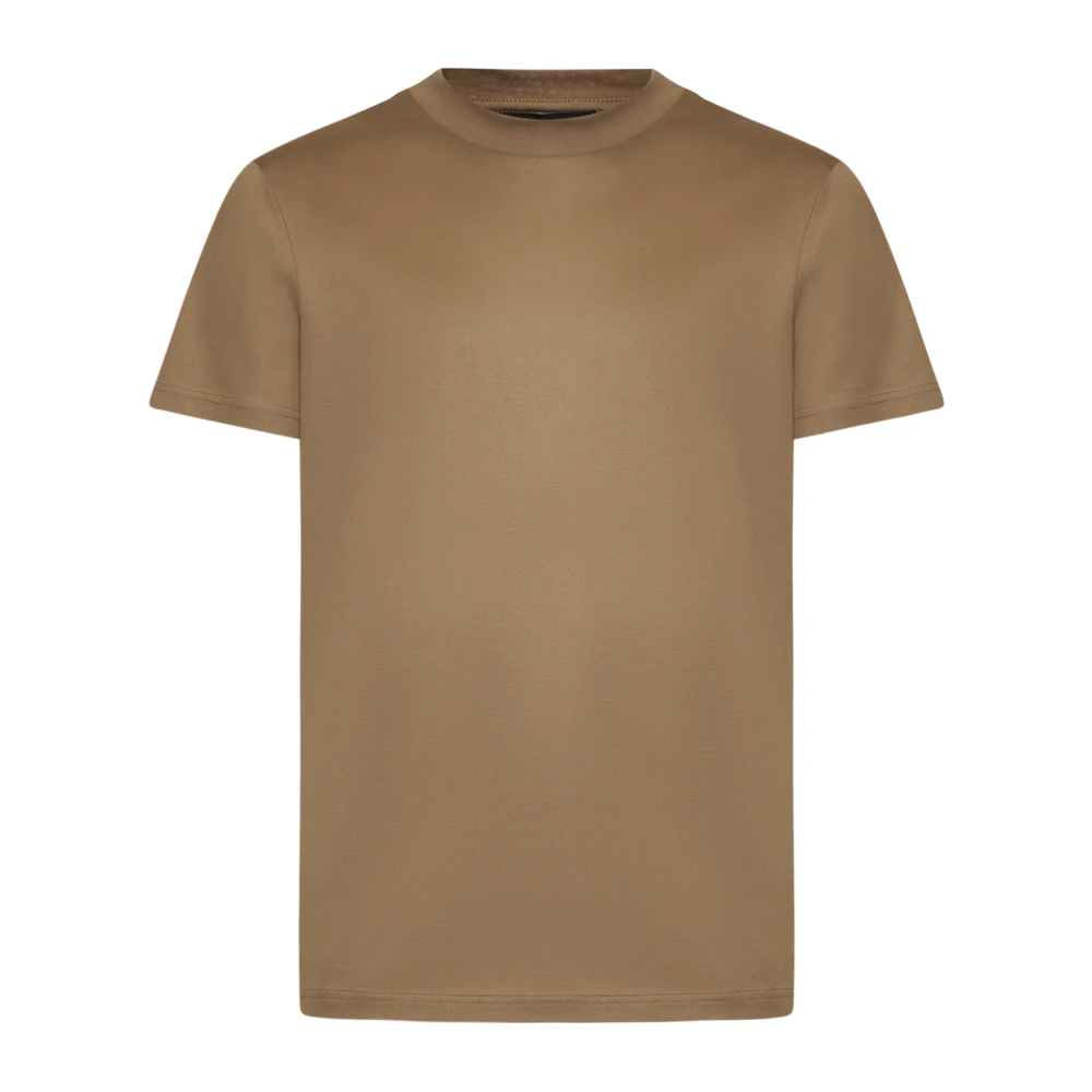 Low Brand Bruine T-shirts en Polos Collectie Brown Heren