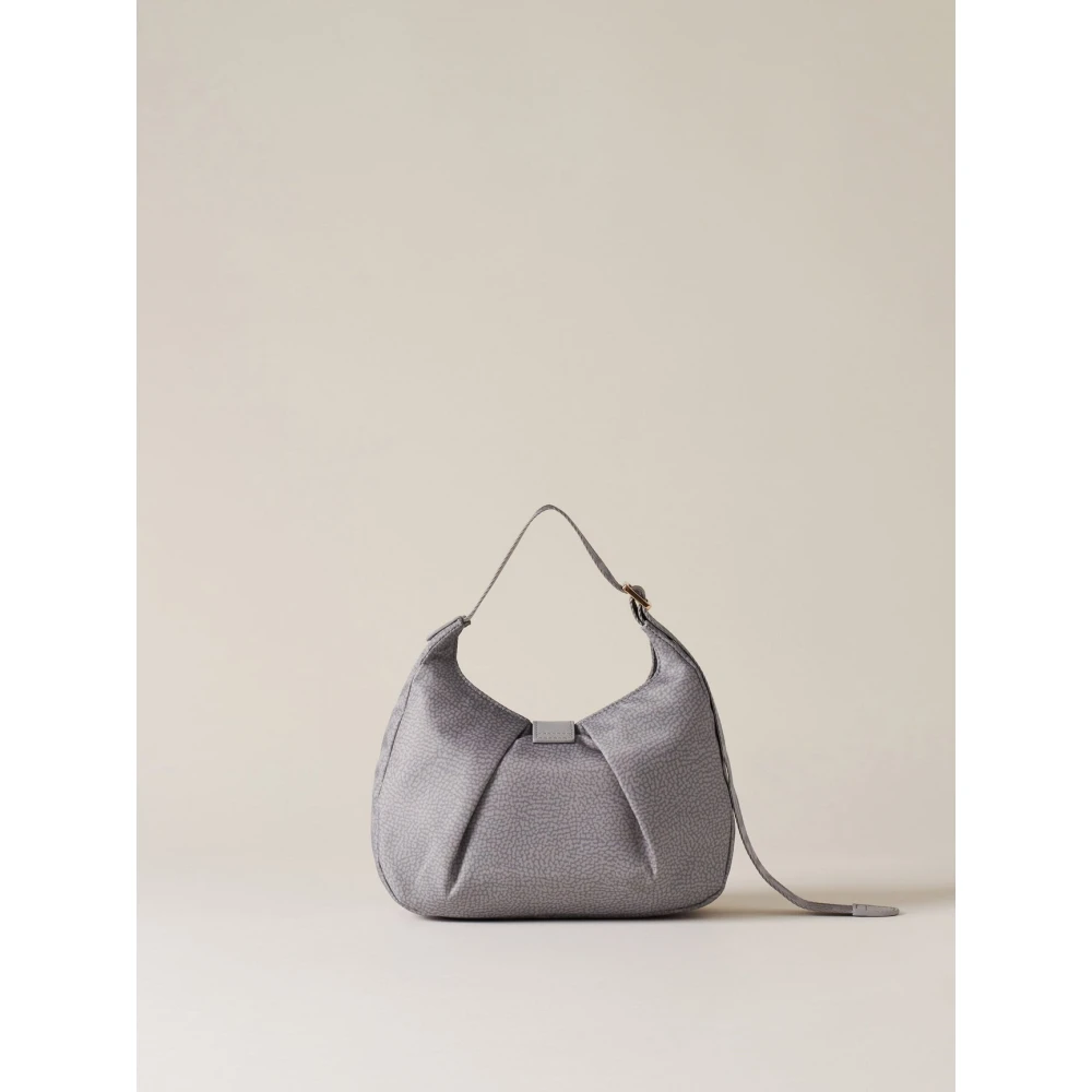 Borbonese Cloud Hobo Tas Gray Dames