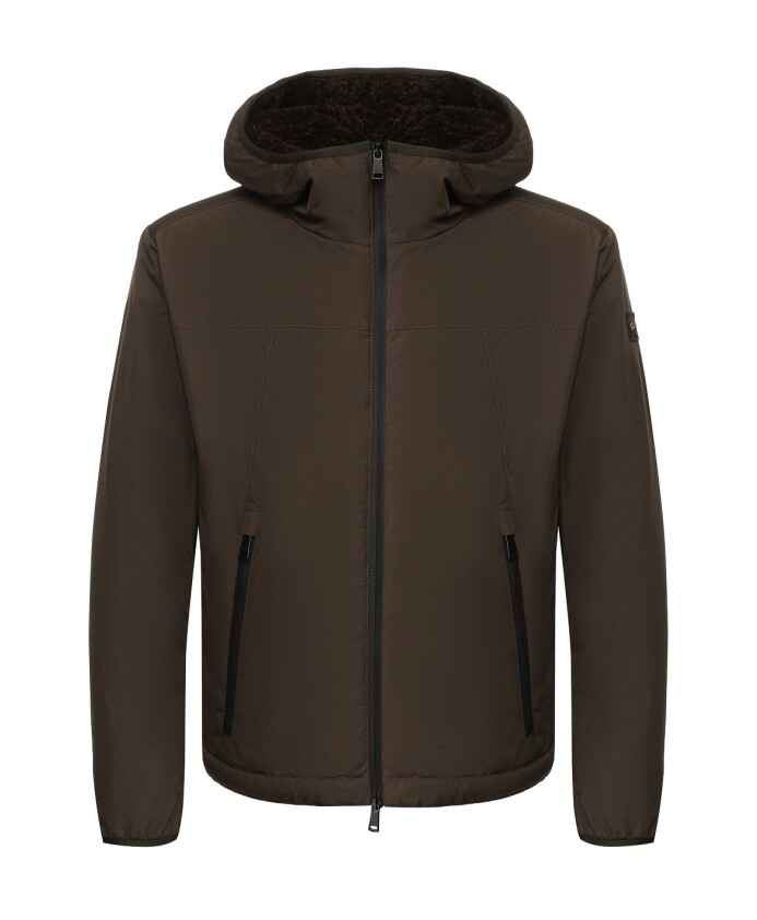 veste-impermeable-verte-typhoon-isolee