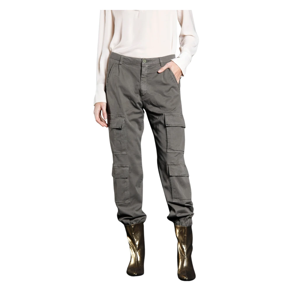 Mason's Curvy Fit Cargo Broek Groen Green Dames