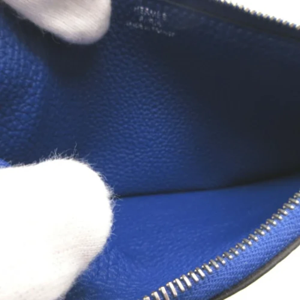Hermès Vintage Pre-owned Canvas wallets Blue Dames