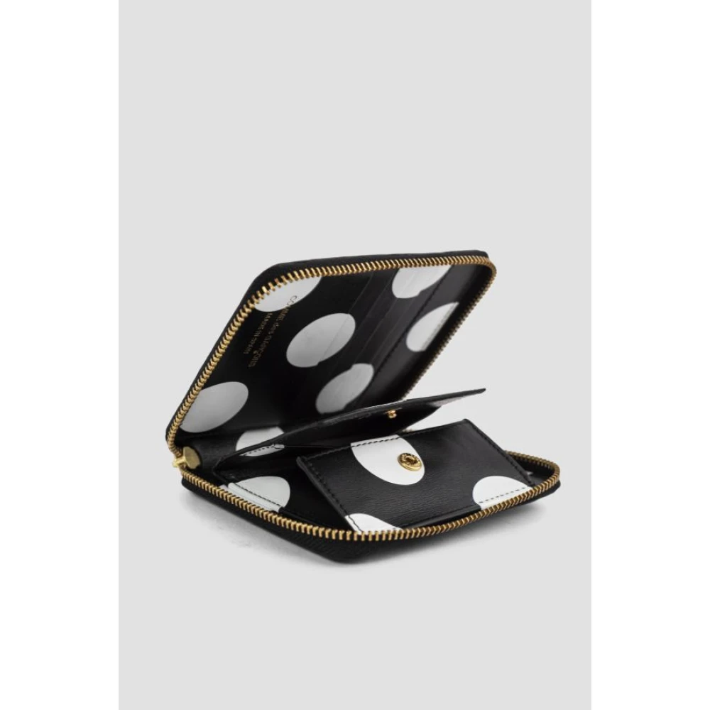 Comme des Garçons Zwart lakleren portemonnee met polkadots Black Dames
