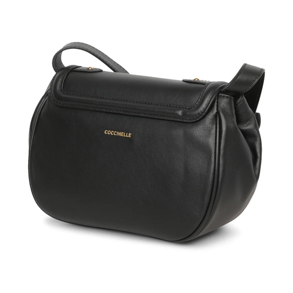 Oseree Elegante Leren Schoudertas Black Dames