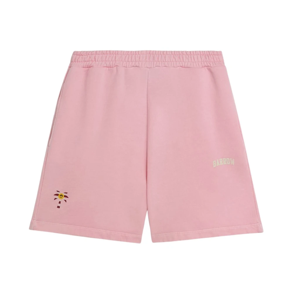 Barrow Men's Pink Bermuda Shorts In Fleece - Casual Shorts - M - Shorts
