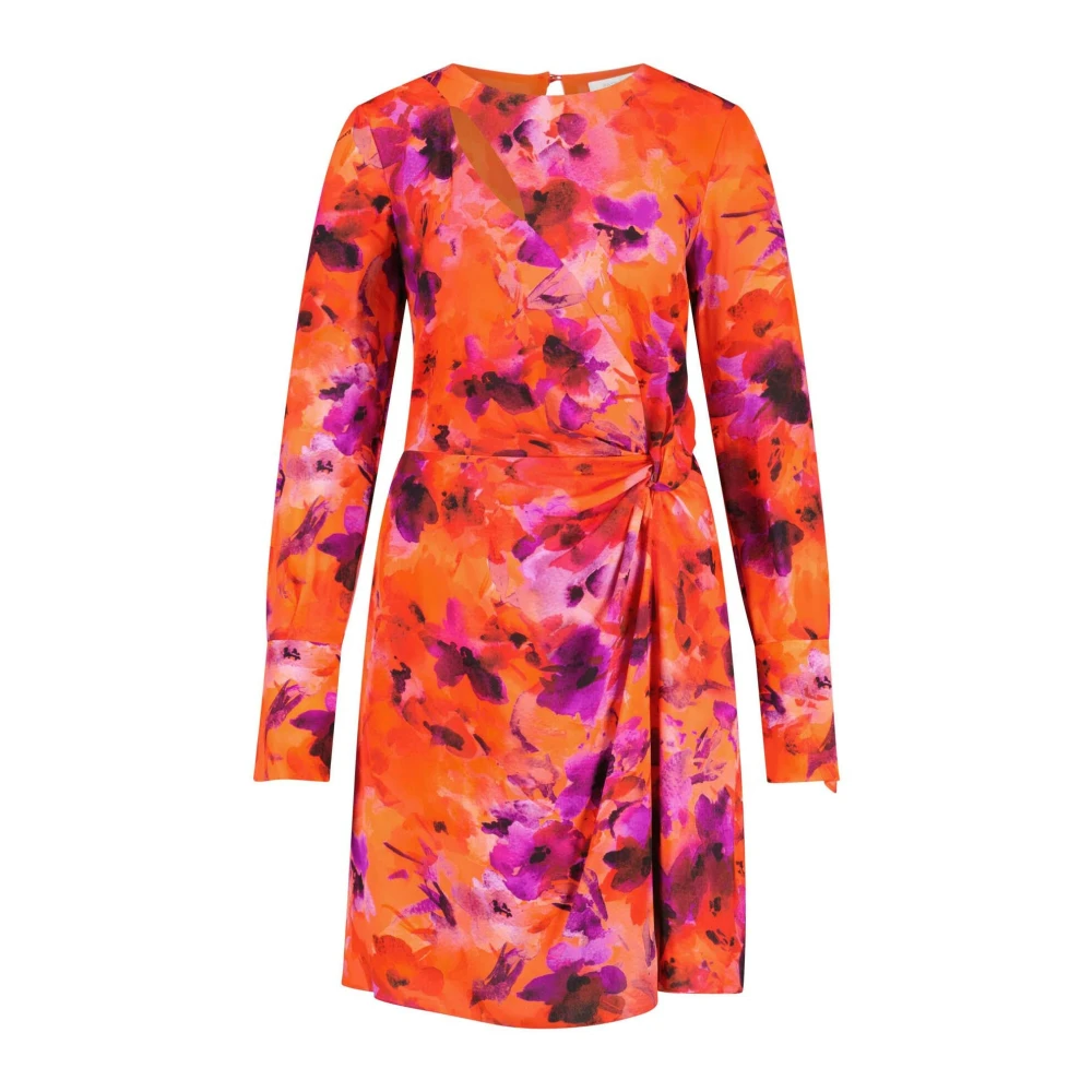 PATRIZIA PEPE Bloemen wikkeljurk met uitsparingen Multicolor Dames