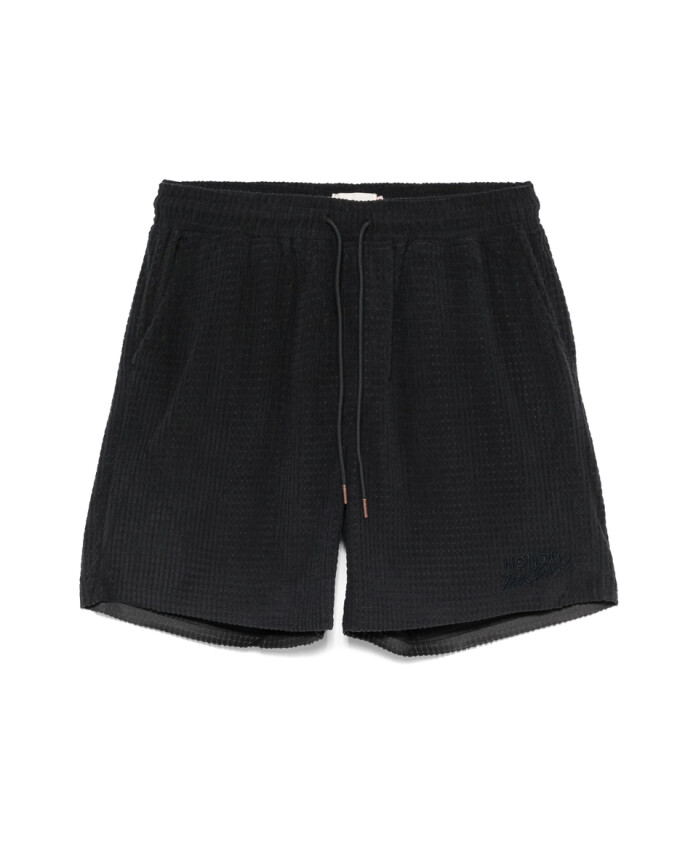 black-drawstring-waistband-shorts-with-logo