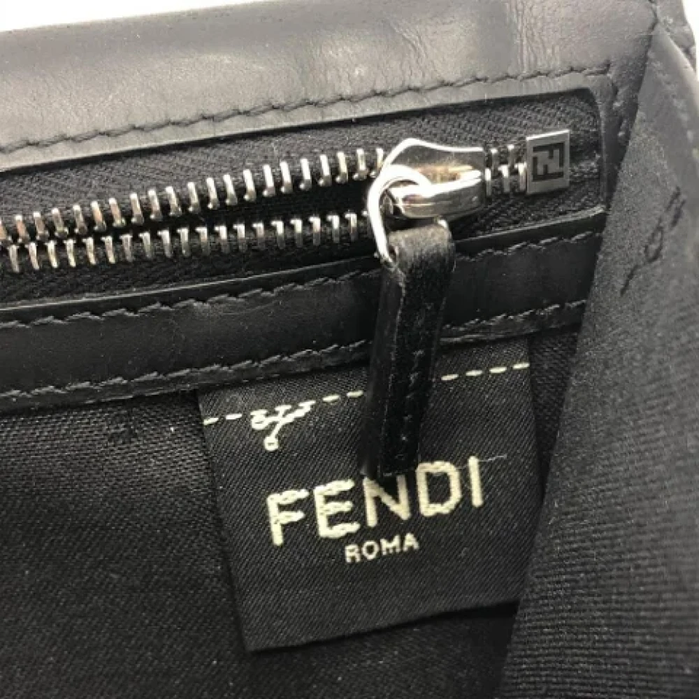 Fendi Vintage Pre-owned Leather wallets Black Dames