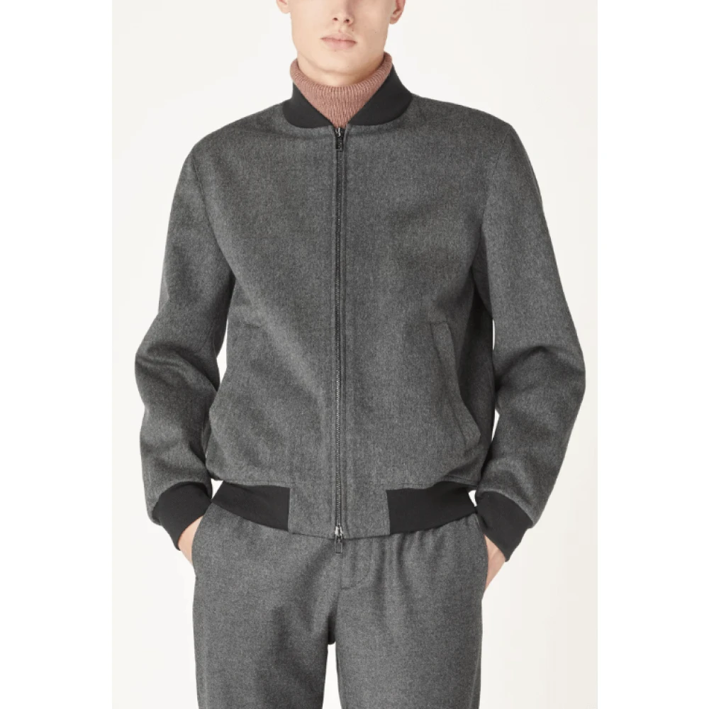 Loro Piana Kasjmier Grijs Bomberjack Gray Heren