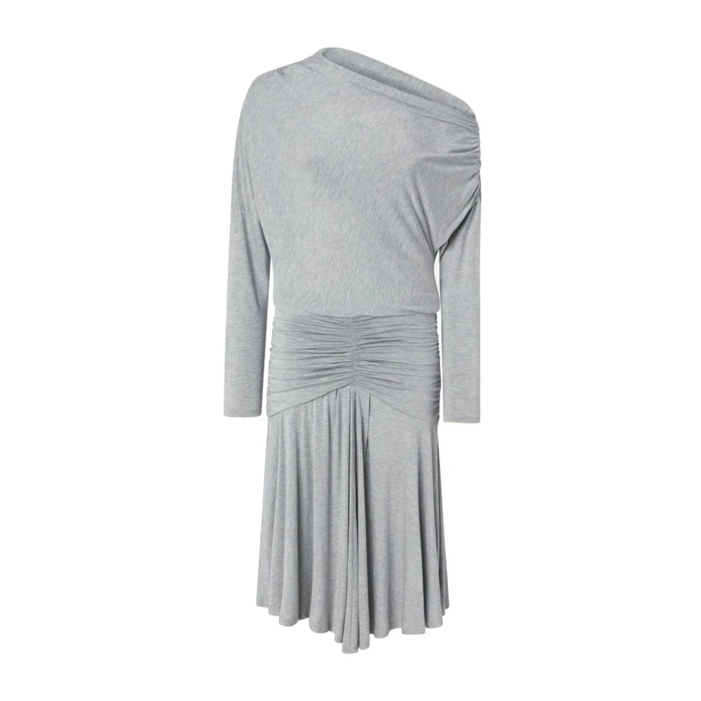Pinko Blixen Jurk Modal Stretch Gray Dames