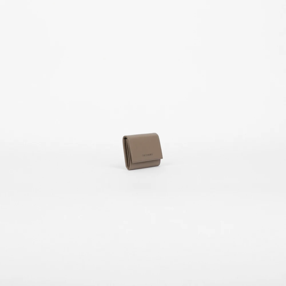Orciani Kleine leren envelop portemonnee Beige Dames