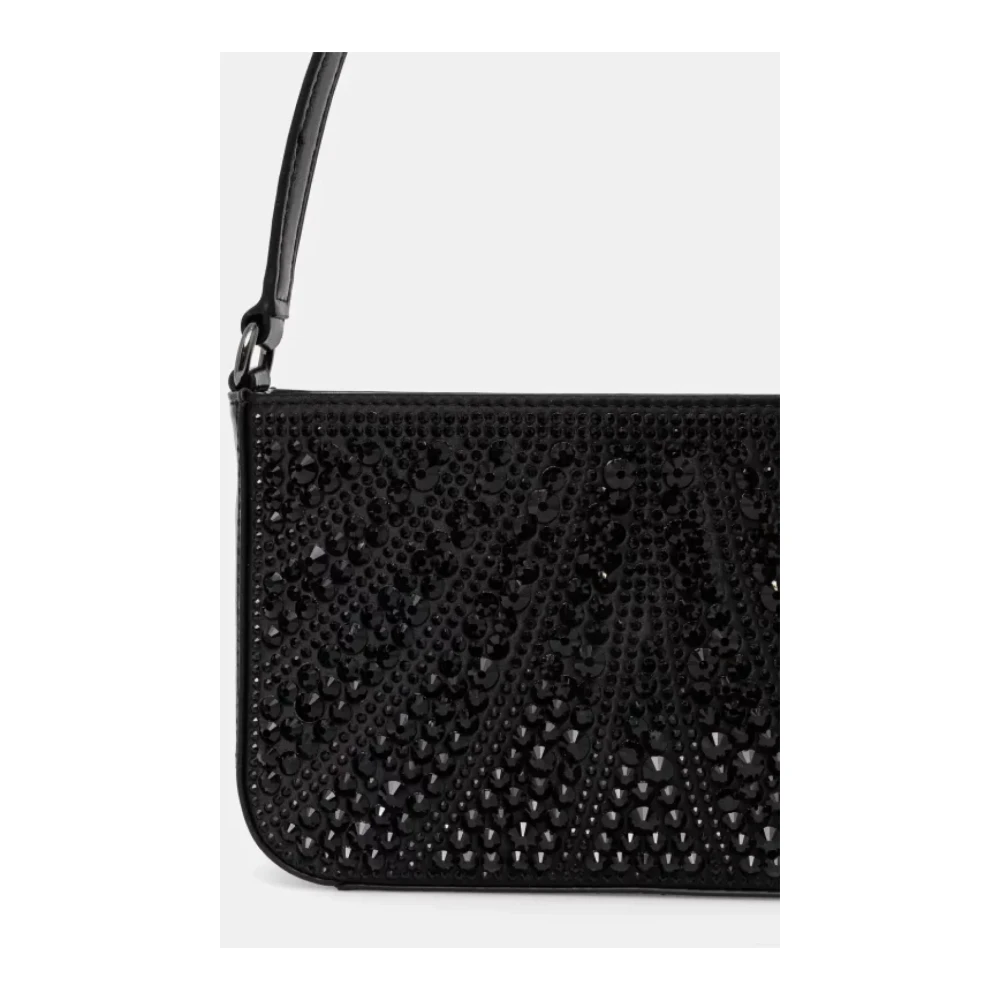 Guess Zwarte schoudertas met strass Black Dames