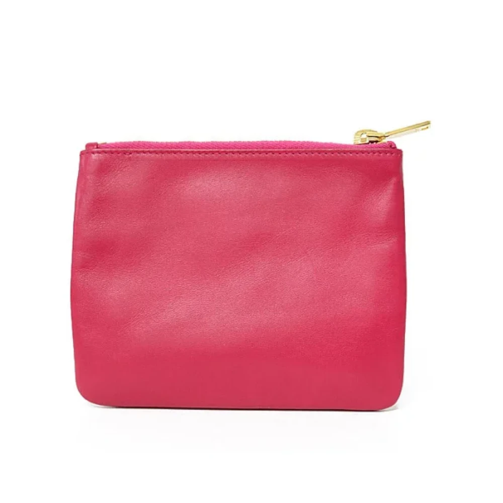 Saint Laurent Vintage Pre-owned Leather wallets Pink Dames