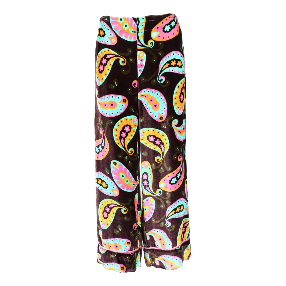 Maliparmi Zijde Blend Stijlvolle Broek Multicolor Dames