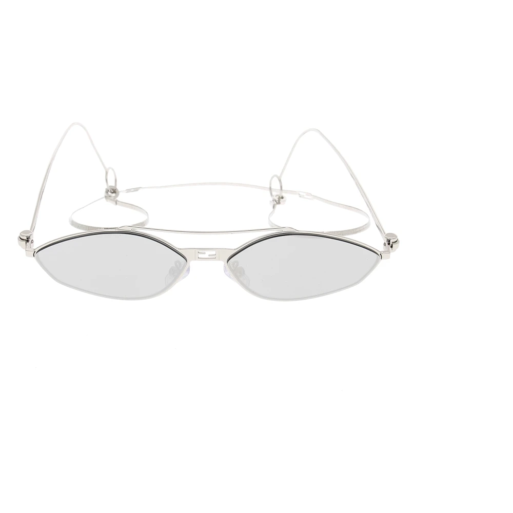 Fendi Stijlvolle zonnebril met 57mm lens Gray Unisex