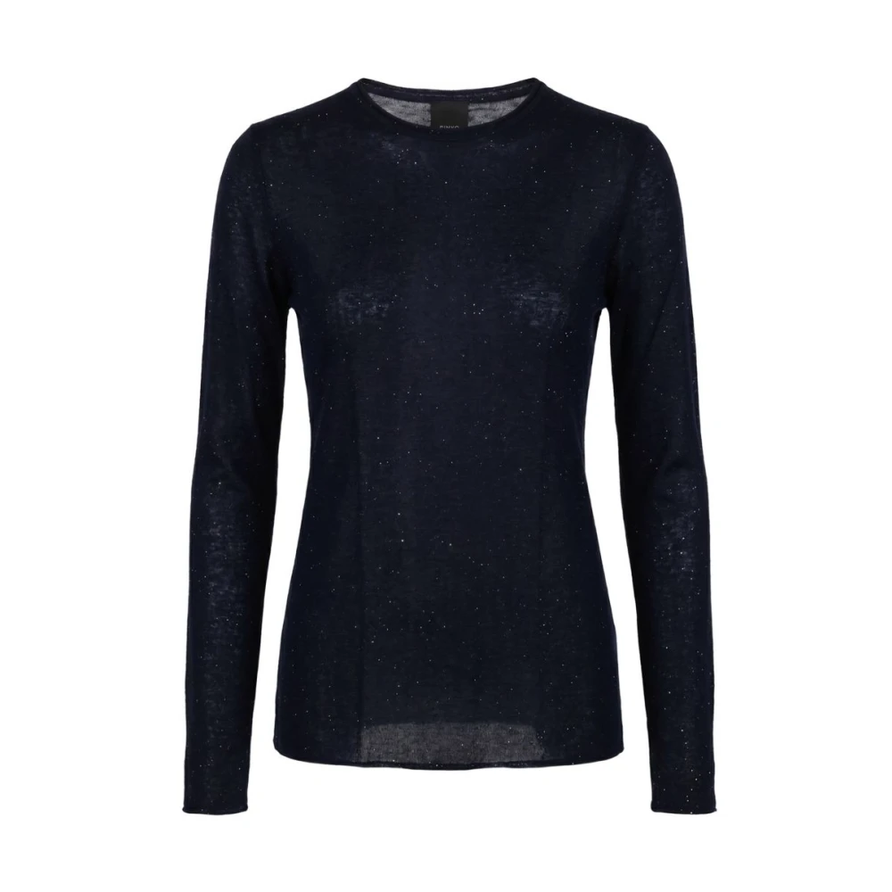 Pinko Long Sleeve Top - Female - Long Sleeve T-Shirts - Blue - M - Tops