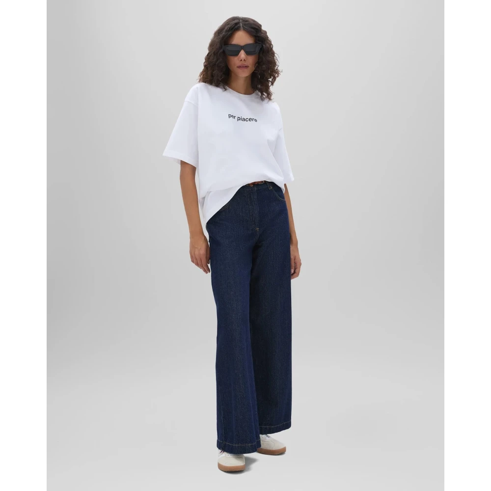 Aspesi Casual Katoenen T-shirt White Dames