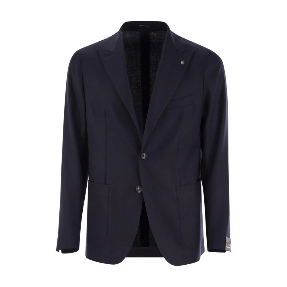 Tagliatore Blå Klassisk Skräddad Blazer Jacka