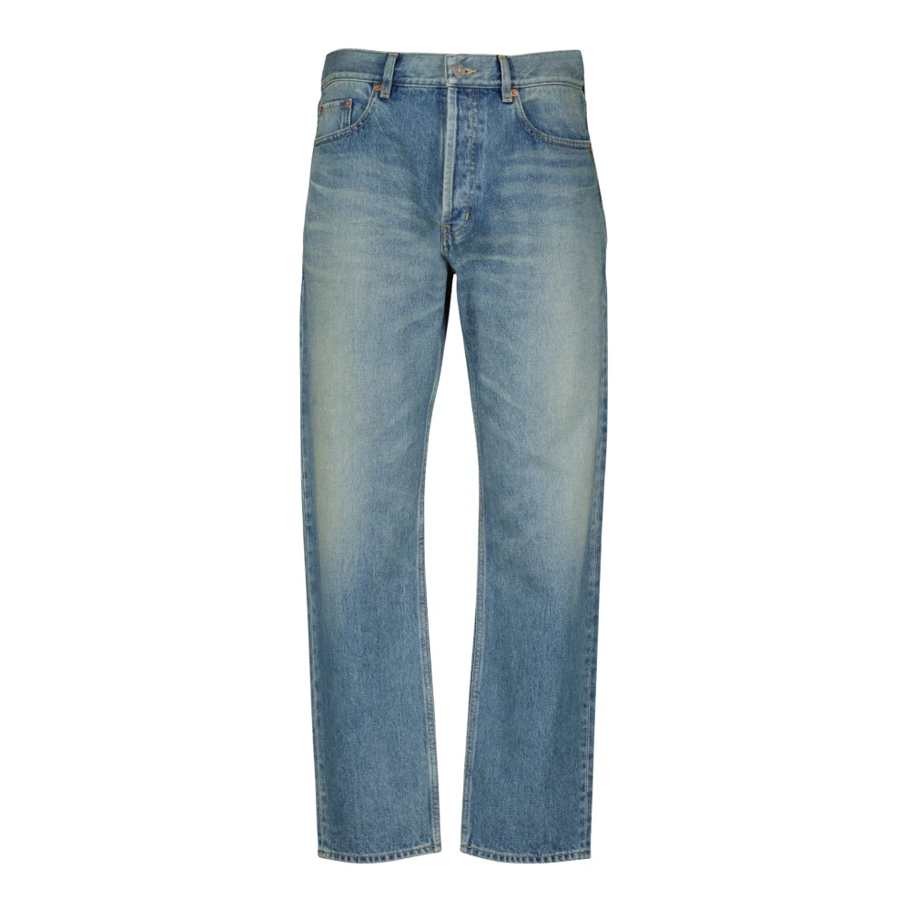 Saint Laurent Men's Blue Straight Fit Jeans, W29, Long Mick Jeans