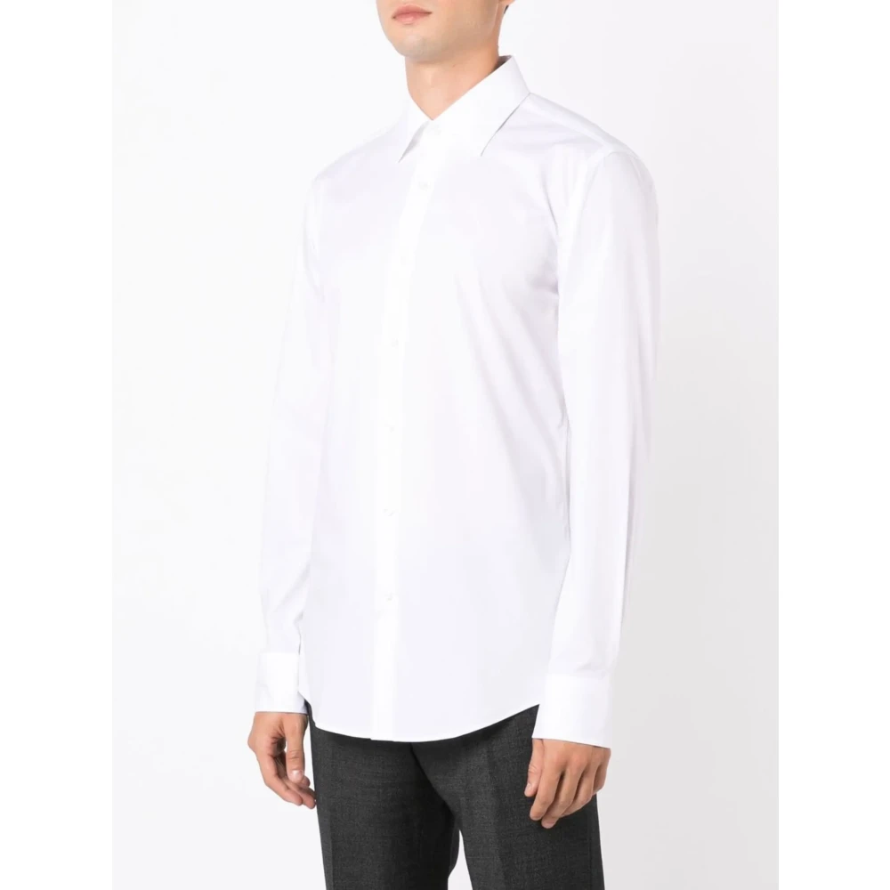 Hugo Boss Slim Fit Stretch Poplin Overhemd White Heren
