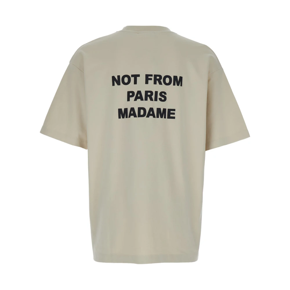 Drole de Monsieur Slogan T-shirt Beige Heren