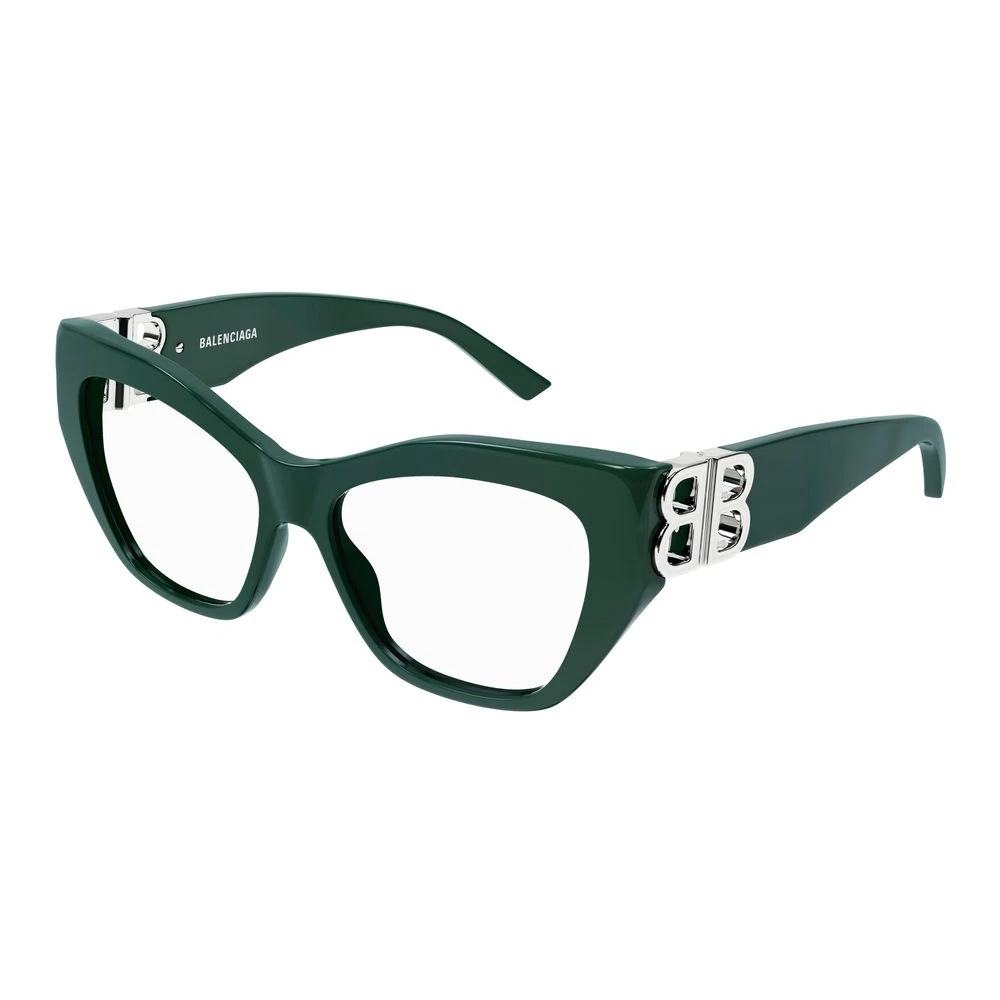Balenciaga Women's Green Glasses, 53 Mm, Transparent Eyeglasses Bb0312o Style