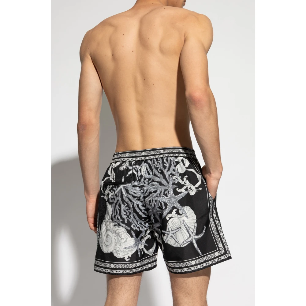 Versace Zwembroek Black Heren