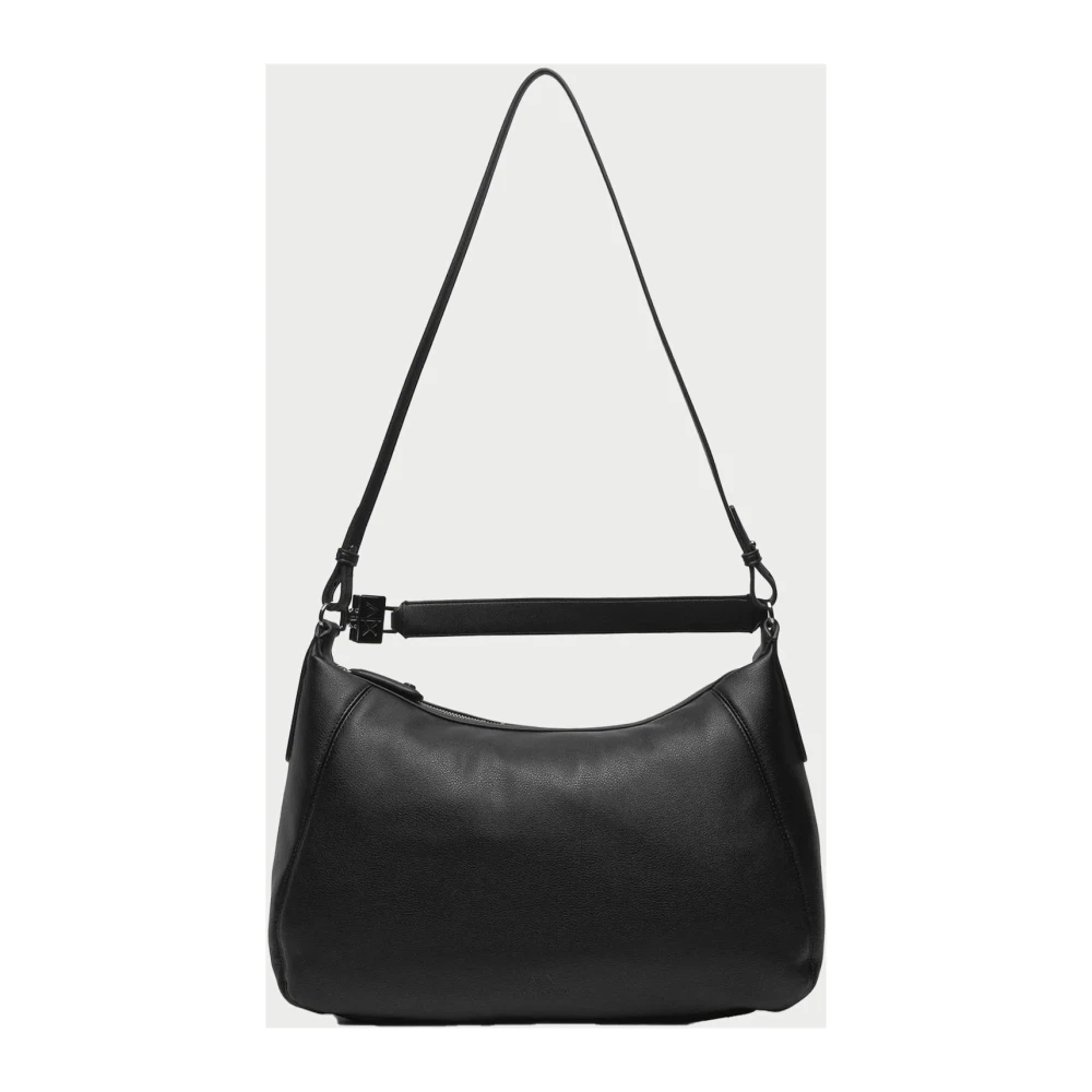 Armani Exchange Zwarte Tote Tas met Logo Handvat Black Dames