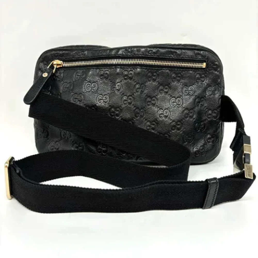 Gucci Vintage Pre-owned Leather gucci-bags Black Dames