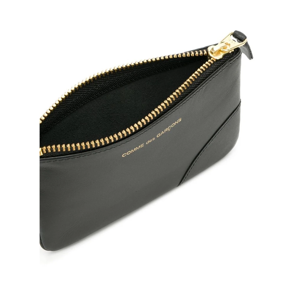 Comme des Garçons Leren Logo Pouch Black Heren