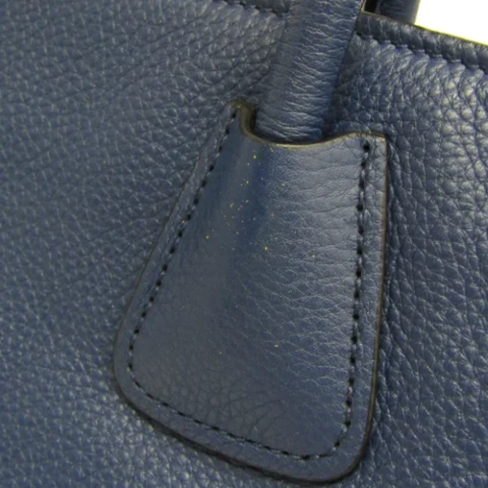 Prada Vintage Pre-owned Leather prada-bags Blue Dames
