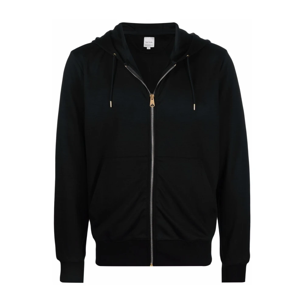 PS By Paul Smith Zwarte Zip Hoodie met Strepen Black Heren