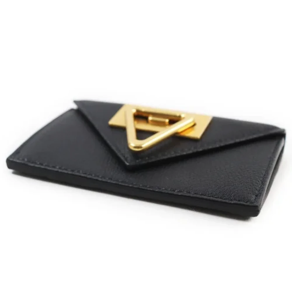 Bottega Veneta Vintage Pre-owned Leather wallets Black Heren