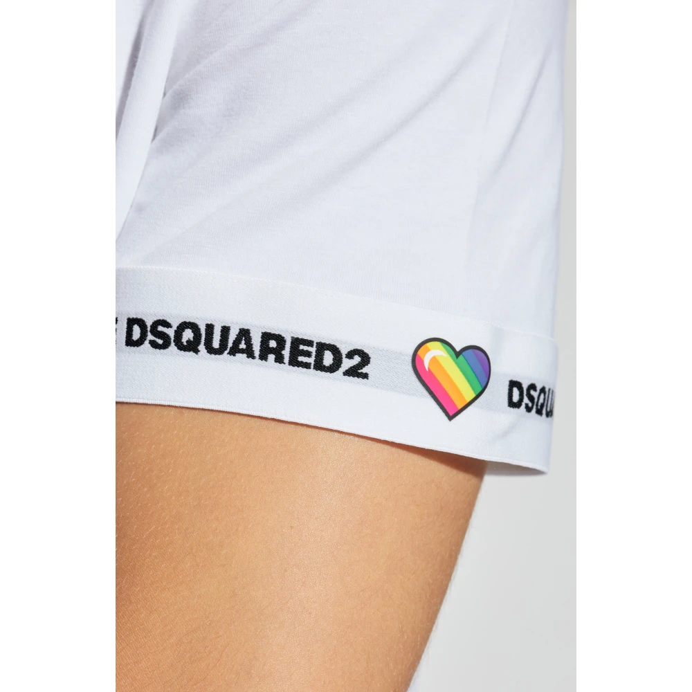 Dsquared2 Twee-pack t-shirts uit de Underwear-collectie White Heren