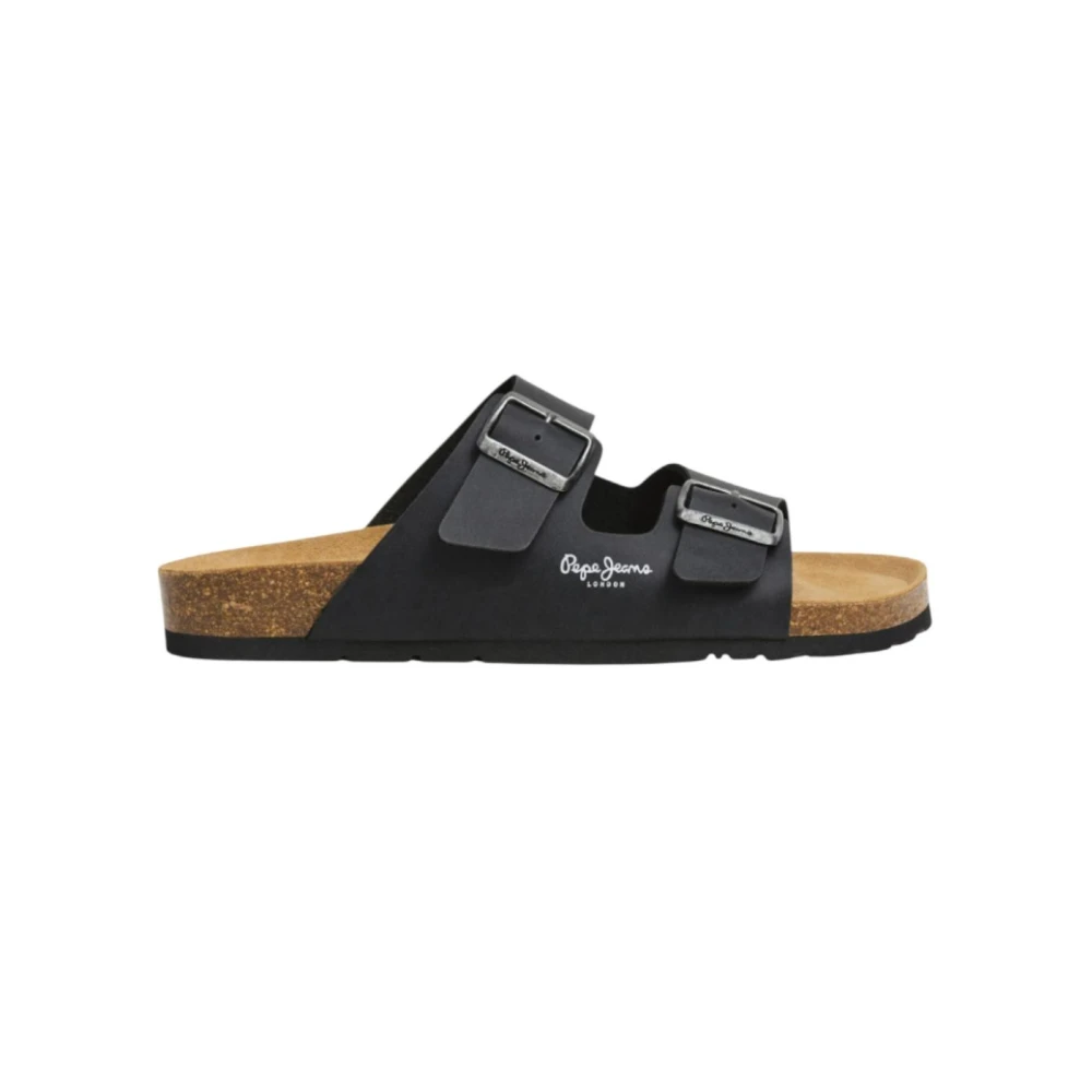 Pepe Jeans Men's Black Sliders, 10 Uk, Sliders