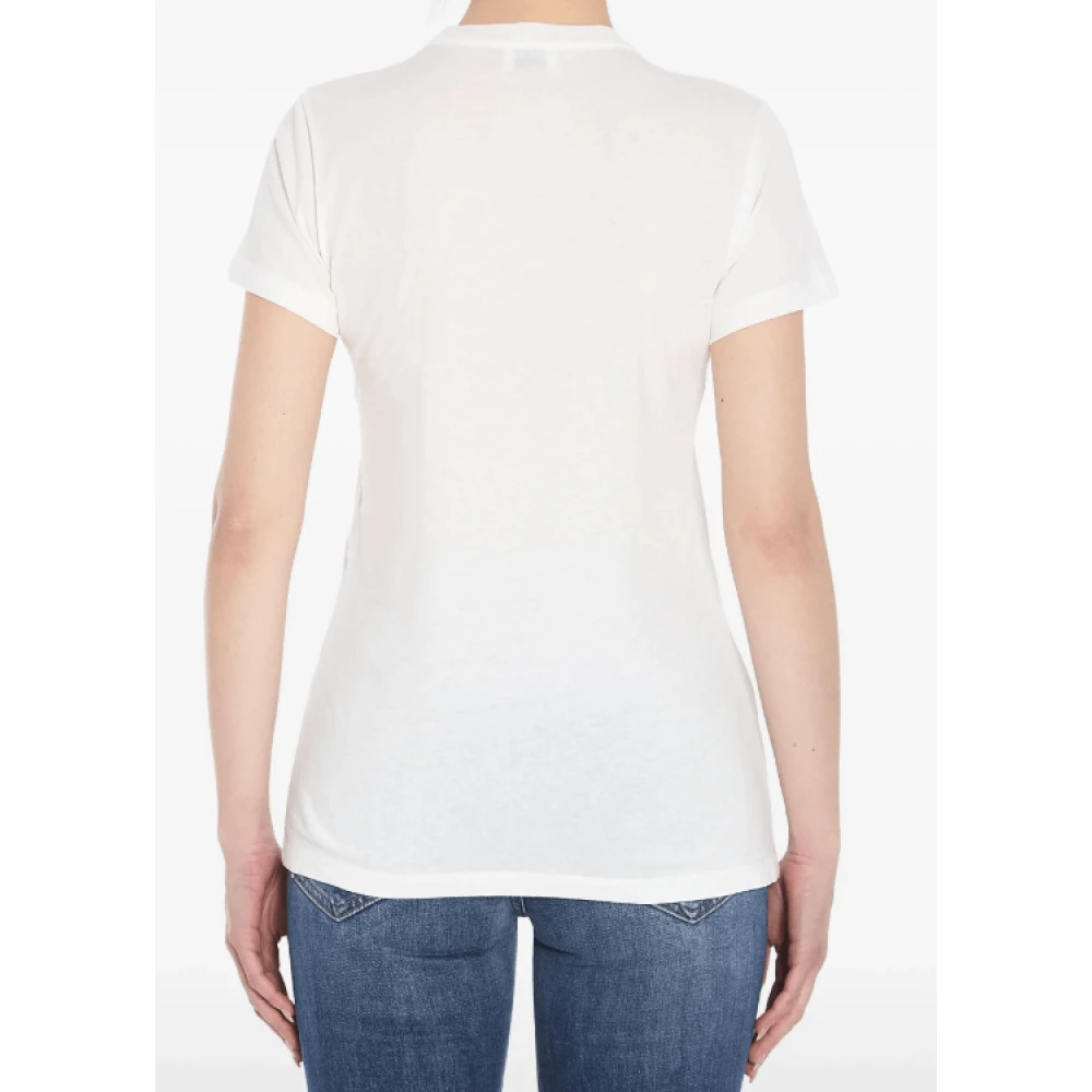 Saint Laurent Muziekfestival Grafische Print T-shirt White Dames