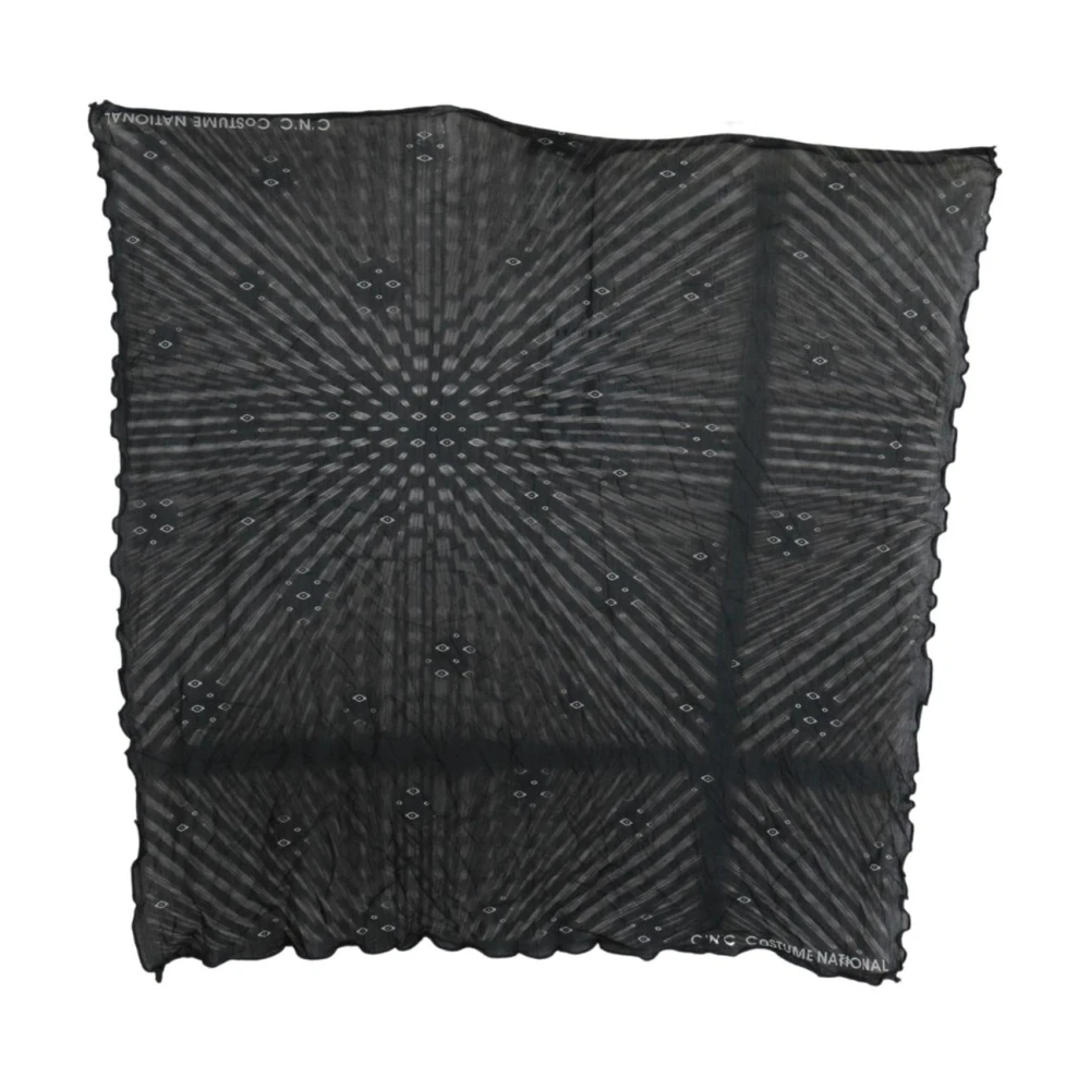 Costume National , Scarves, Female, Black, One Size, Viscose Foulard - Image 3