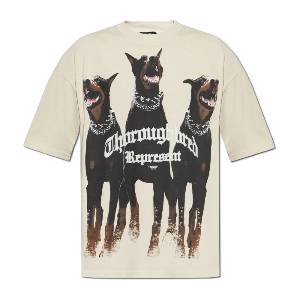 Represent Thoroughbred T-shirt Beige Heren