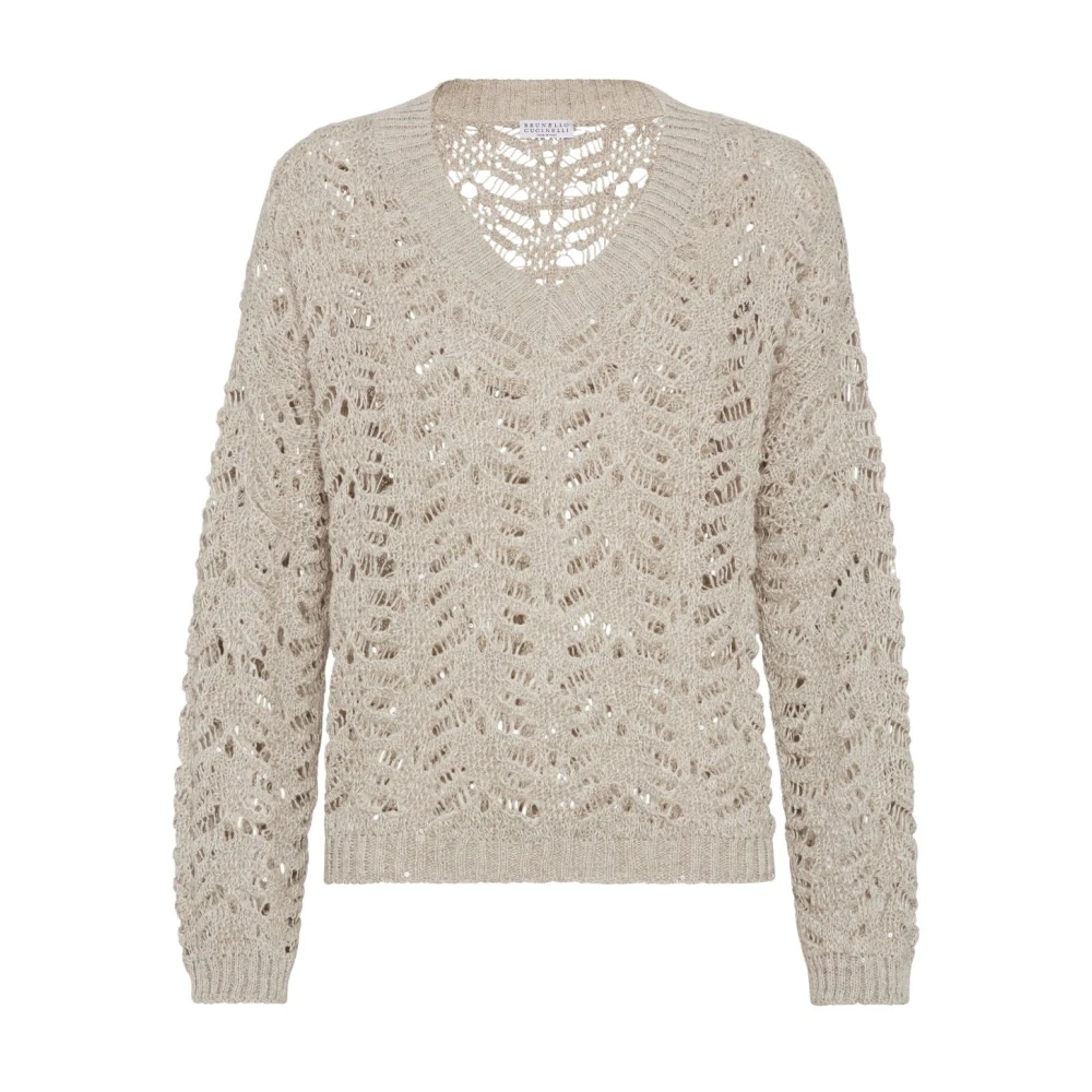 Knitwear > V-neck Knitwear - - Brunello Cucinelli - Modalova