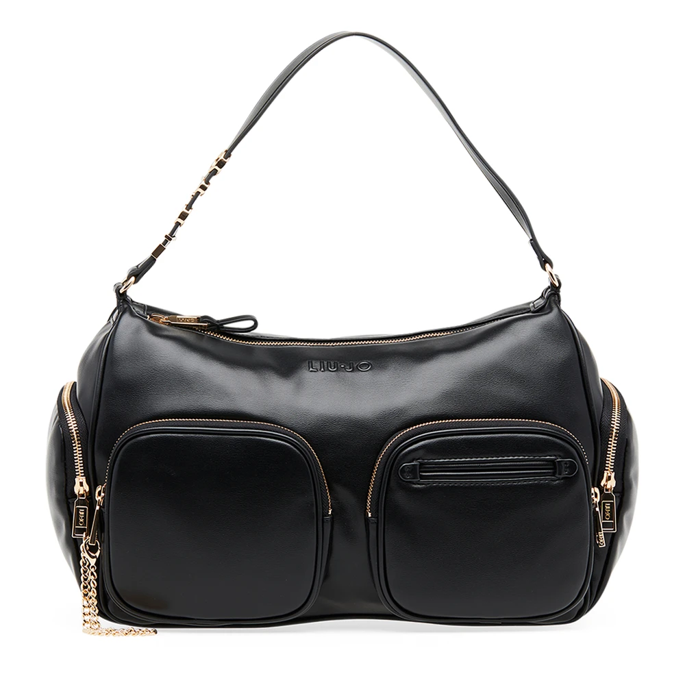 Liu Jo Zwarte schoudertas met ritssluiting Black Dames