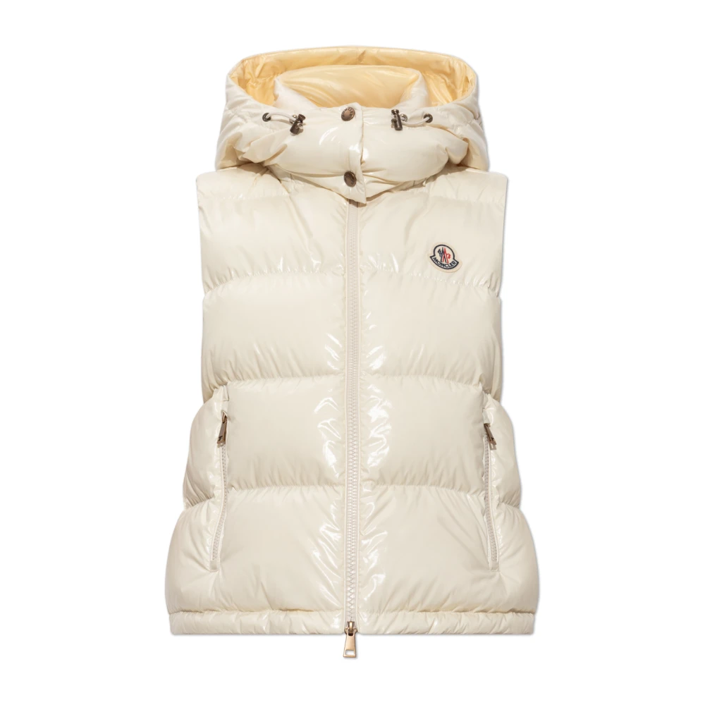 Moncler Yellow Waistcoats, Female, Xs, Niverolle Down Gilet