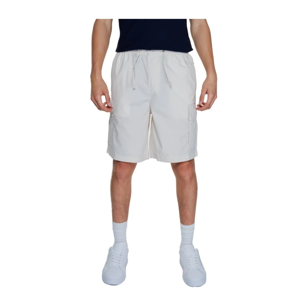 jack & jones Katoenen Bermuda Shorts Collectie Lente Zomer Beige Heren
