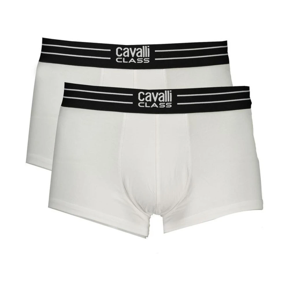 Cavalli Class Ademend Katoenen Herenondergoed White Heren