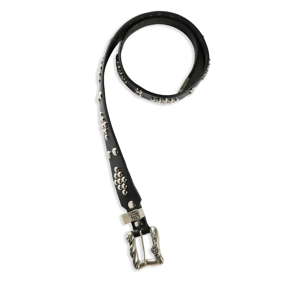 Enfants Riches Déprimés Zwarte riem met zilverkleurige hardware Black Heren