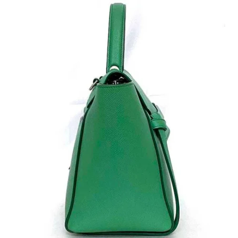 Celine Vintage Pre-owned Leather totes Green Dames