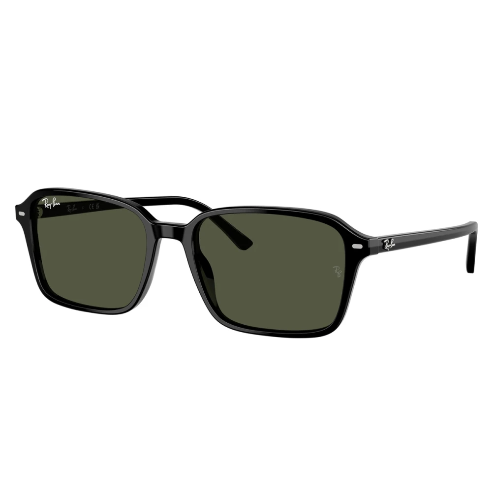 Ray-Ban Raimond solglasögon med gröna G-15 linser Black, Unisex