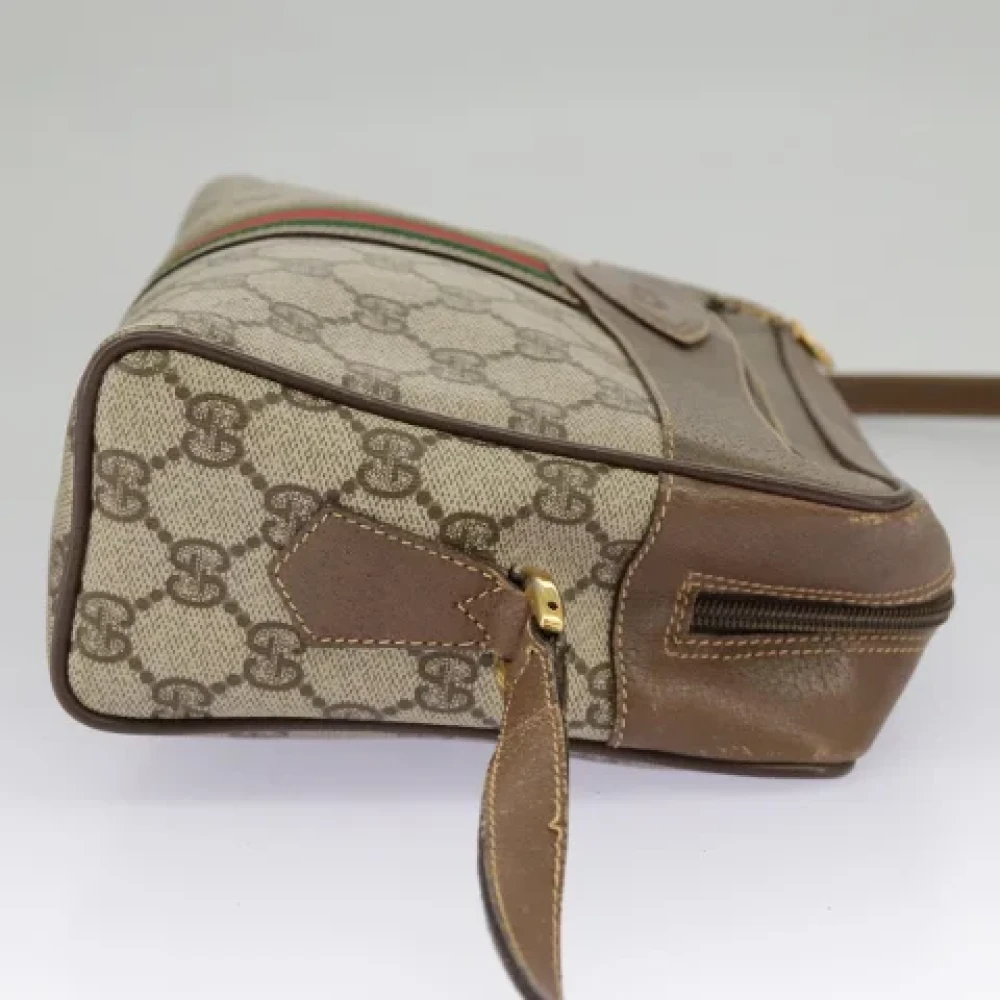 Gucci Vintage Pre-owned Canvas shoulder-bags Beige Dames