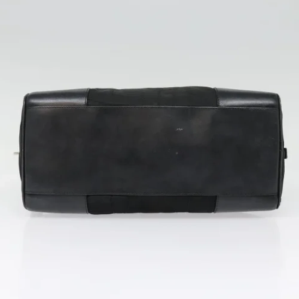 Prada Vintage Pre-owned Nylon handbags Black Dames