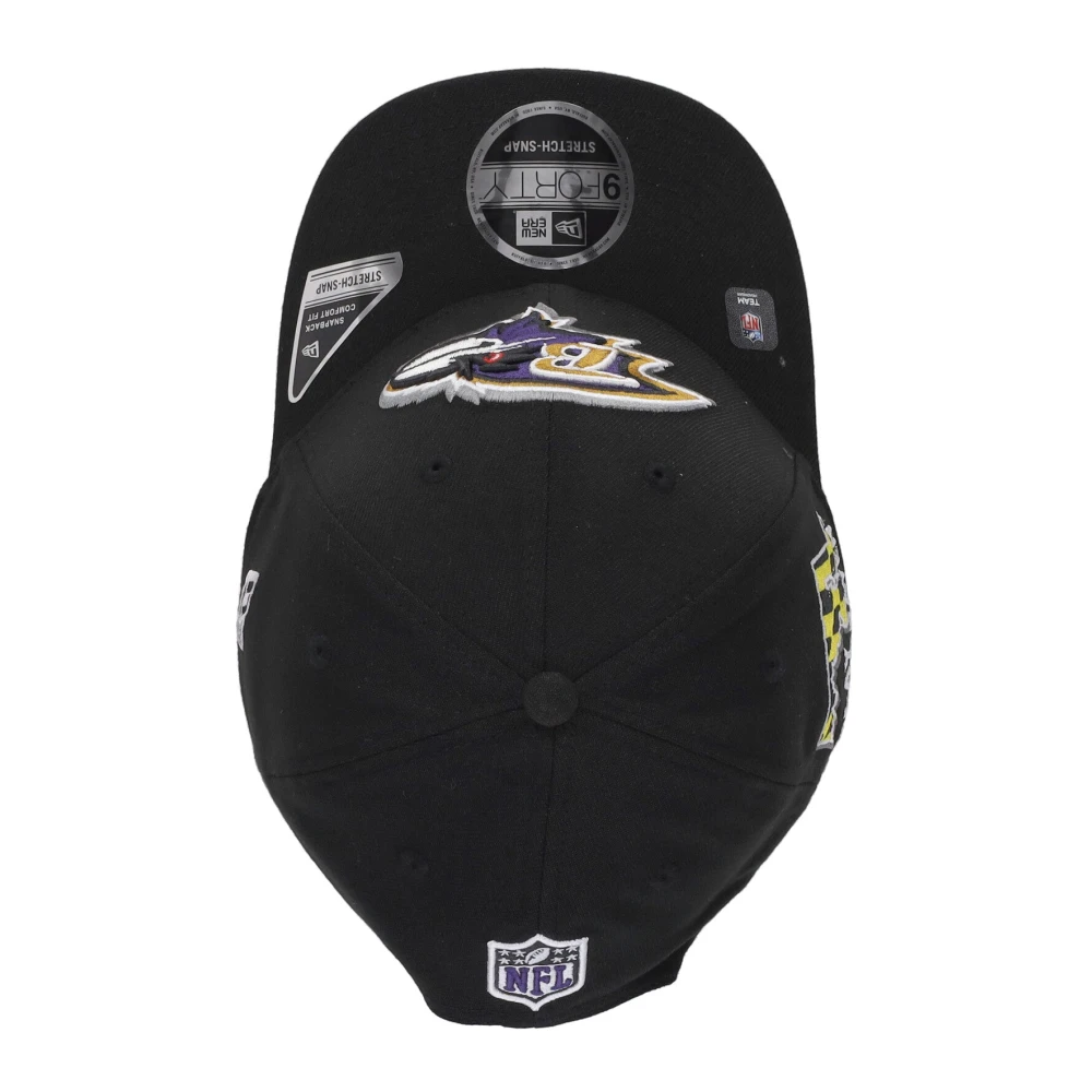 new era Curvy Visor Hat NFL Draft Baltimore Ravens Black Unisex