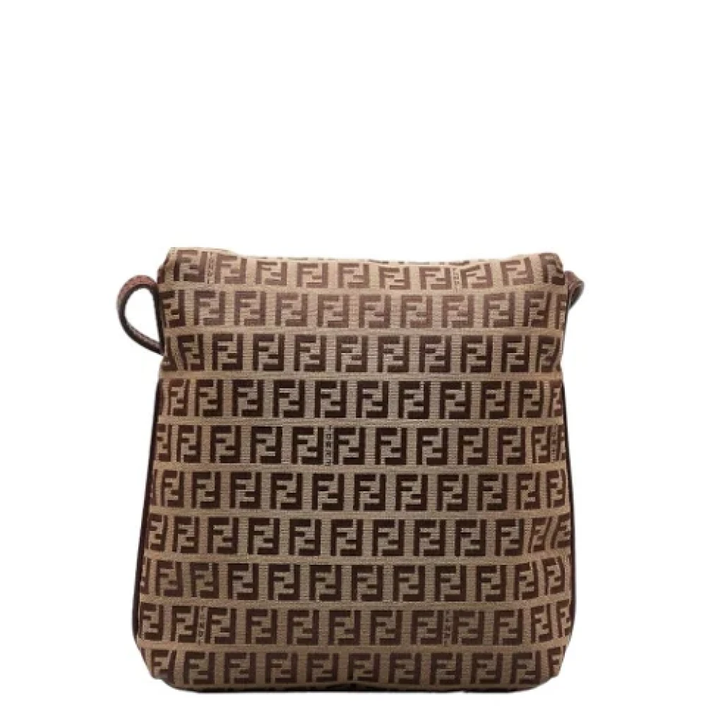 Fendi Vintage Pre-owned Canvas fendi-bags Brown Dames